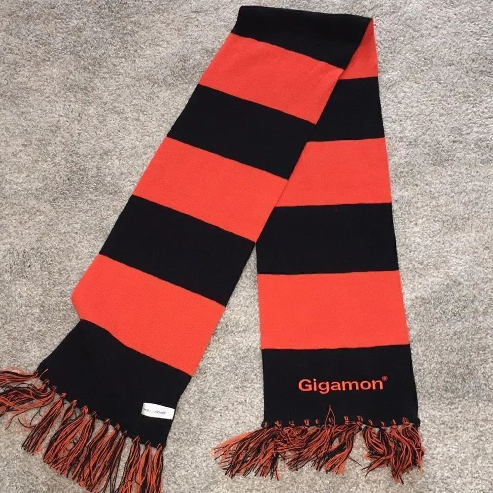 Acrylic Gigamon Tech Geek special winter scarf Oregon Oklahoma State Colors